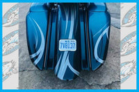 DIRTYBIRD CONCEPTS - REAR END SET - Harley Really Loud Street Sweeper 8″ & 10″ Audio Bags Ass End With 2014 To 2022