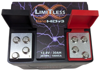 LIMITLESS LITHIUM - BATTERIES - Nano-HDv3 / Power sports Battery (Under the seat replacement)