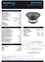 Beyma - Carbon Fiber Coaxial Speaker - 8” - PRO8FX370ND