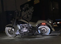 DIRTYBIRD CONCEPTS - LOWERS-  SOFTAIL - Harley Softail Loud Leg Warmers 8″ With Custom Crash Bar 2001 To 2024