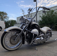 DIRTYBIRD CONCEPTS - LOWERS-  SOFTAIL - Harley Softail Loud Leg Warmers 8″ With Custom Crash Bar 2001 To 2024