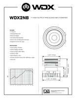 
              DB Drive - 1″ High Output PRO Audio NEO Tweeter - WDX2NB
            