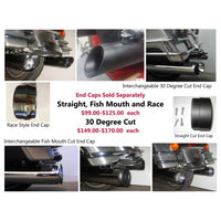 
              D&D Performance Exhaust - 1995-2016 3 1/2" Touring Slip-on Muffler with Vortex Baffle
            