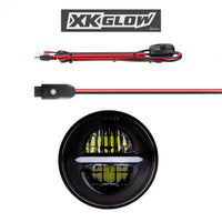 
              XKGLOW - 5.75" LED HEADLIGHT FOR MOTORCYCLE | XKCHROME SMARTPHONE APP
            