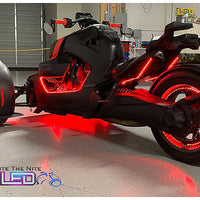 LITE THE NITE LED - (1M)Can Am Ryker Black Strip Case Kit with Wheel Rings