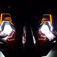 LITE THE NITE LED - (4C). Double Headrests Single Color Roll Bar Kit