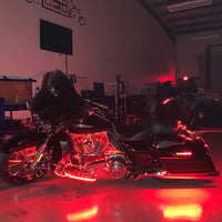 LITE THE NITE LED - (15C) Harley Cruiser Chase Kit (Clear Strips)