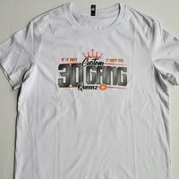 30 Gang Custom Kingz Apparel - Women's 30 GANG Block Tee - ORANGE LETTERS