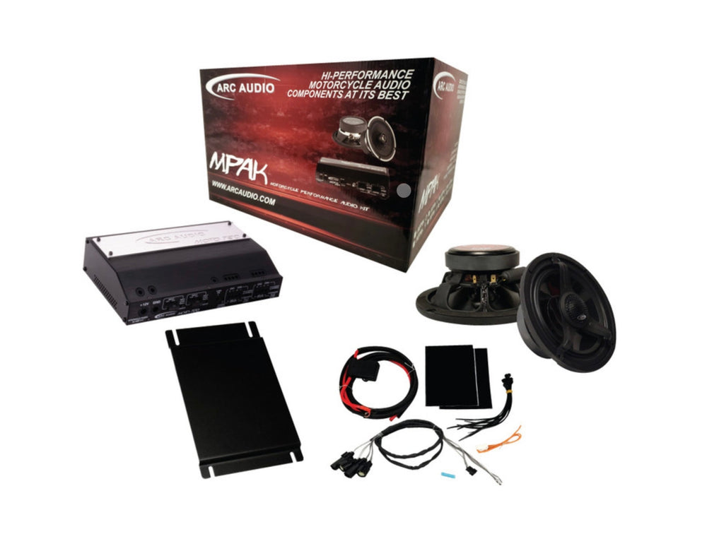 ARC Audio Motorcycle Coaxial Speaker Kit - Fits 2014+ HD Street Glide and Road Glide Motor