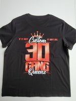 
              30 Gang Custom Kingz Apparel - Women's 30 GANG Block Tee - RED LETTERS
            