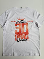 
              30 Gang Custom Kingz Apparel - Women's 30 GANG Block Tee - RED LETTERS
            