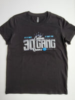 
              30 Gang Custom Kingz Apparel - Women's 30 GANG Block Tee -BLACK AND SILVER
            