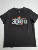 
              30 Gang Custom Kingz Apparel - Women's 30 GANG Block Tee - ORANGE LETTERS
            