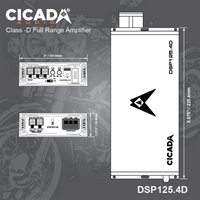 
              Cicada DSP600.4D 150W X 4 AMPLIFIER
            