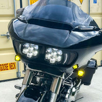 Custom Dynamics - HEADLIGHT - SHARK DEMON™ 2 PERFORMANCE LED HEADLIGHT KIT FOR ROAD GLIDE MOTORCYCLES