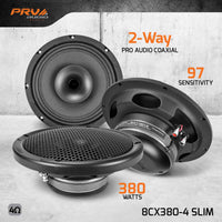 
              PRV 8CX380-4 SLIM - 8” FULLRANGE SLIM COAXIAL LOUDSPEAKER
            