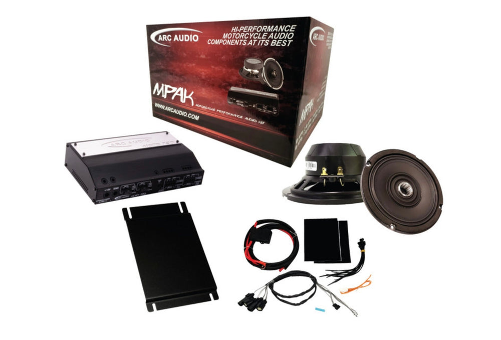 ARC Audio Motorcycle HD Horn Speaker Kit - Fits 2014+ HD Street Glide and Road Glide Motorcycles