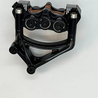 American suspension - Stoppie King™ Monoblock Radial Caliper Left Side for 18" Rotor -Black Contrast