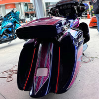 DIRTYBIRD CONCEPTS - REAR END SET - Harley Really Loud Street Sweeper 8″ & 10″ Audio Bags Ass End With 2014 To 2022