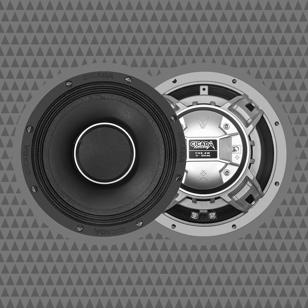 CICADA AUDIO CH8.2W 8-INCH COAXIAL HORN SPEAKERS – 2Ω