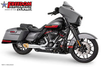 
              FREEDOM PERFORMANCE EXHAUST - HARLEY TOURING 2-INTO-1 TURNOUT/SIDEDUMP FULL SYSTEM BUNDLE (FPE STOCK CHECK) PART#: HD00847
            