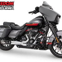 FREEDOM PERFORMANCE EXHAUST - HARLEY TOURING 2-INTO-1 TURNOUT/SIDEDUMP FULL SYSTEM BUNDLE (FPE STOCK CHECK) PART#: HD00847