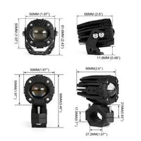 XKGLOW - 2IN DUAL MODE LED DRIVING LIGHT KIT FOR MOTORCYCLES, UTVS & ATVS