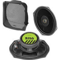 BOSS Audio BHD98 Saddlebag Kit 6"x9" saddlebag speakers for select 1998-2013 Harley-Davidson Road Glide and Street Glide models