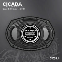 
              CICADA AUDIO CX69 COAXIAL SPEAKER 6X9" (2Ω AND 4Ω)
            