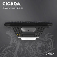 
              CICADA AUDIO CX69 COAXIAL SPEAKER 6X9" (2Ω AND 4Ω)
            