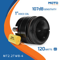 
              PRV Tweeters - MT2.2TWB-4 - 2.25" Short Horn Black Tweeter
            