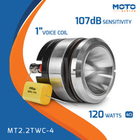 
              PRV Tweeters - MT2.2TWC-4 - 2.25" Short Horn Chrome Tweeter
            