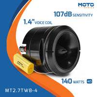 
              PRV Tweeters - MT2.7TWB-4 - 2.75" SHORT HORN TWEETER
            