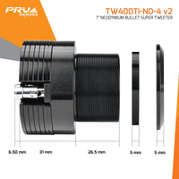 
              PRV Tweeters - TW400Ti-Nd-4 v2 (PAIR)
            