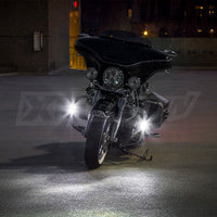 XKGLOW - MOTORCYCLE LED HIGHWAY BAR LIGHTS WITH WHITE DRL AND AMBER TURN