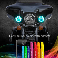 
              XKGLOW - 4.5" DRIVING LIGHTS FOR MOTORCYCLE | XKCHROME SMARTPHONE APP
            