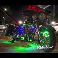 XKGLOW - MOTORCYCLE LED ACCENT LIGHT KIT | MULTI-COLOR WITH REMOTE KEY FOB