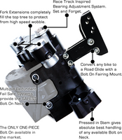 
              AMERICAN SUSPENSION -Touring Bolt On Big Wheel kit for 26 or 30 wheel 42° rake- 1989-2022
            