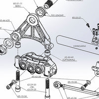 American suspension - Stoppie King Brake Mount Rear Custom