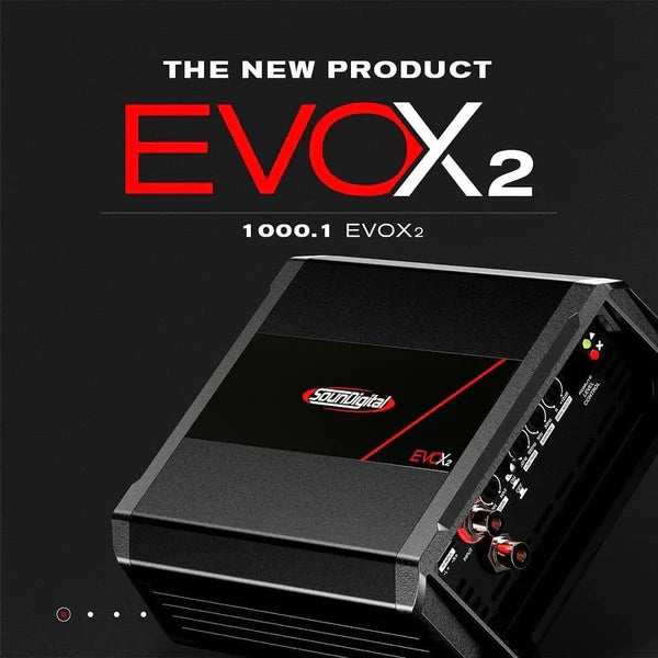 NEW 1000.1 EVOX2 1000watt RMS Subwoofer Amplifier