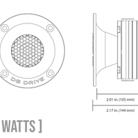 DB Drive Euphoria XPERT - EXT1.5NH 1.5″ HIGH OUTPUT XPERT NEO SUPER TWEETER SINGLE