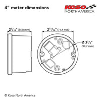 
              Koso North America - Meters - Gauges - HD-02 | 6 pieces kit (silver bezel) | for Harley-Davidson®
            