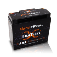 LIMITLESS LITHIUM - BATTERIES - Nano -HD SL Motorcycle / Power sports Battery (BCI 20 Case)