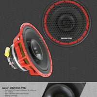 Ground Zero 8" Coax GZCF 200NEO-PRO (Red basket)