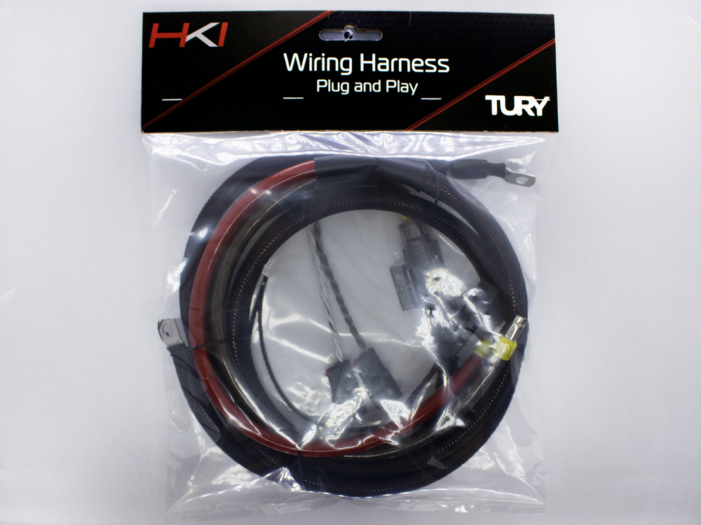 HKI - WIRING HARNESS - HD1 4CH 4AWG WH