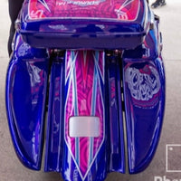 DIRTYBIRD CONCEPTS - REAR END SET - Harley Really Loud Street Sweeper 8″ & 10″ Audio Bags Ass End With 2014 To 2022