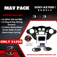 
              Mav Pack - SONY XAV-AX7000 PLUG & PLAY BUNDLE W/ METRA 95-HDIF INNER FAIRING | '98- '13
            