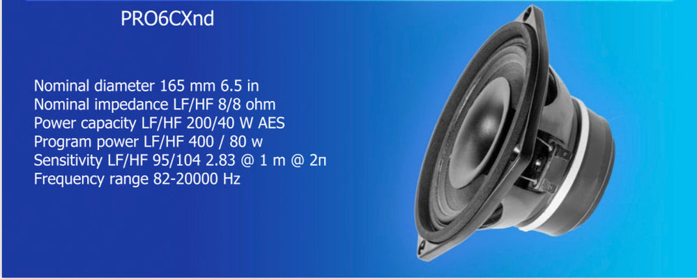 Beyma - Coaxial Speaker - 6.5” - PRO6CXND