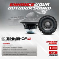 DB Drive Euphoria XPERT - EX8NMB-CFV2 : 8 in. NEO Carbon Fiber MidBass
